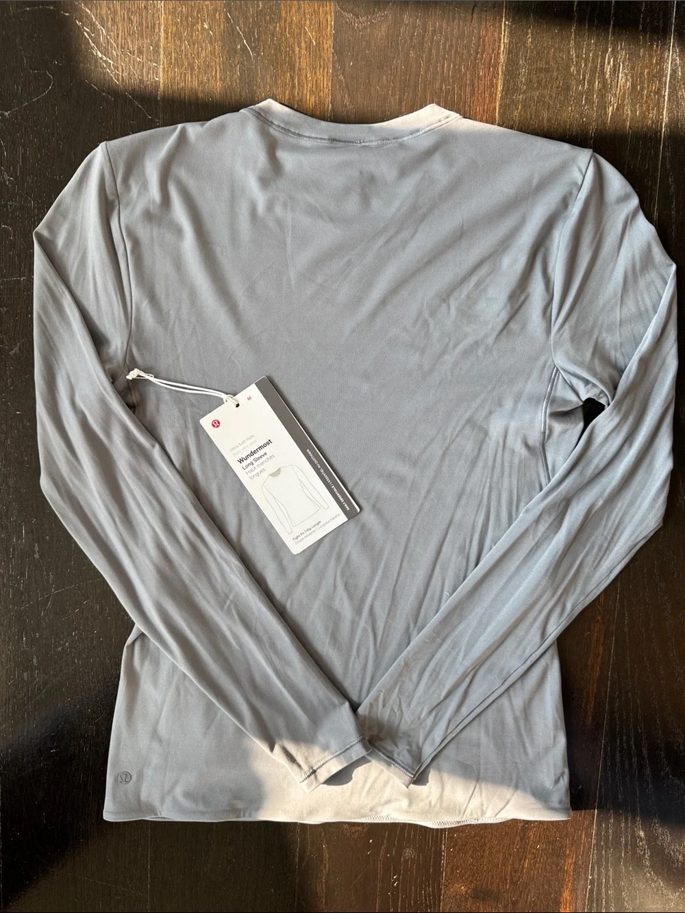 lululemon athletica Light Gray Long-Sleeve Crewneck Top